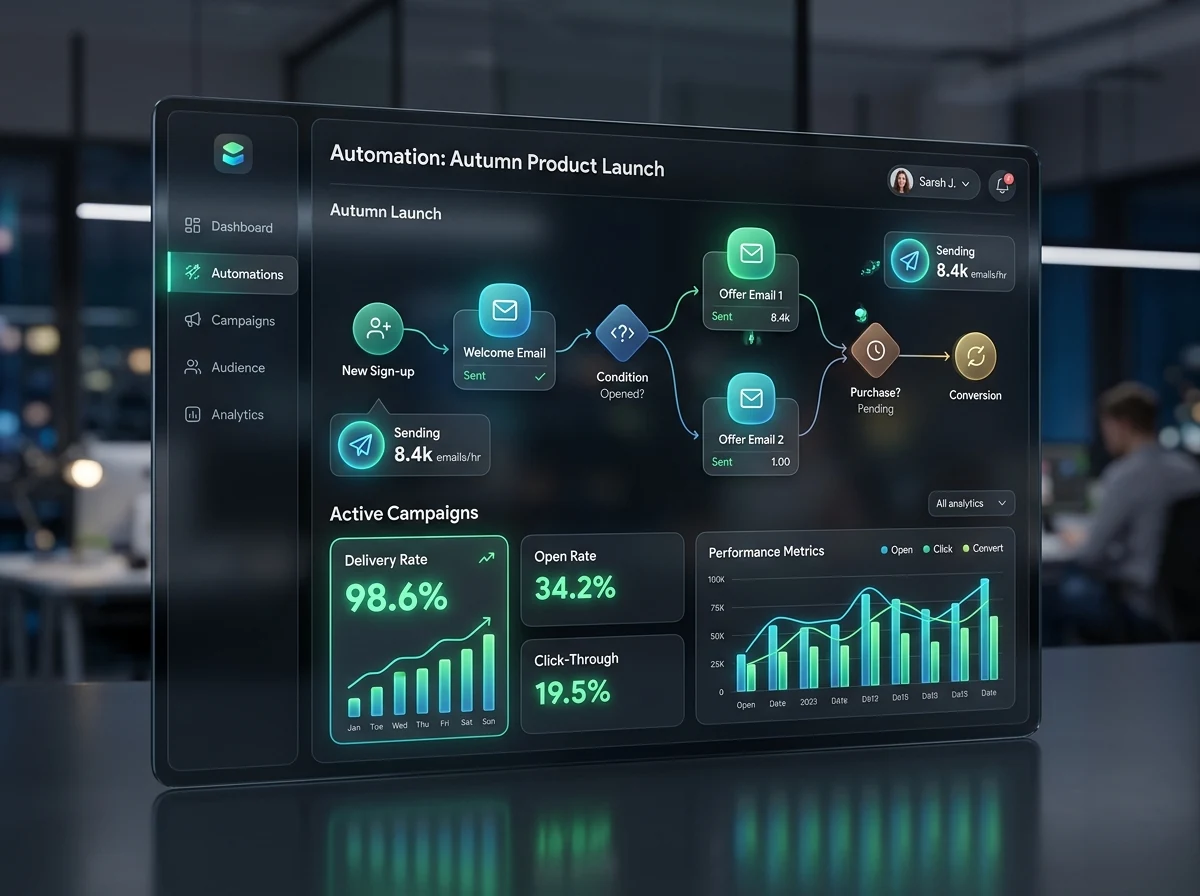 AutoMail Email Marketing Automation Web Application