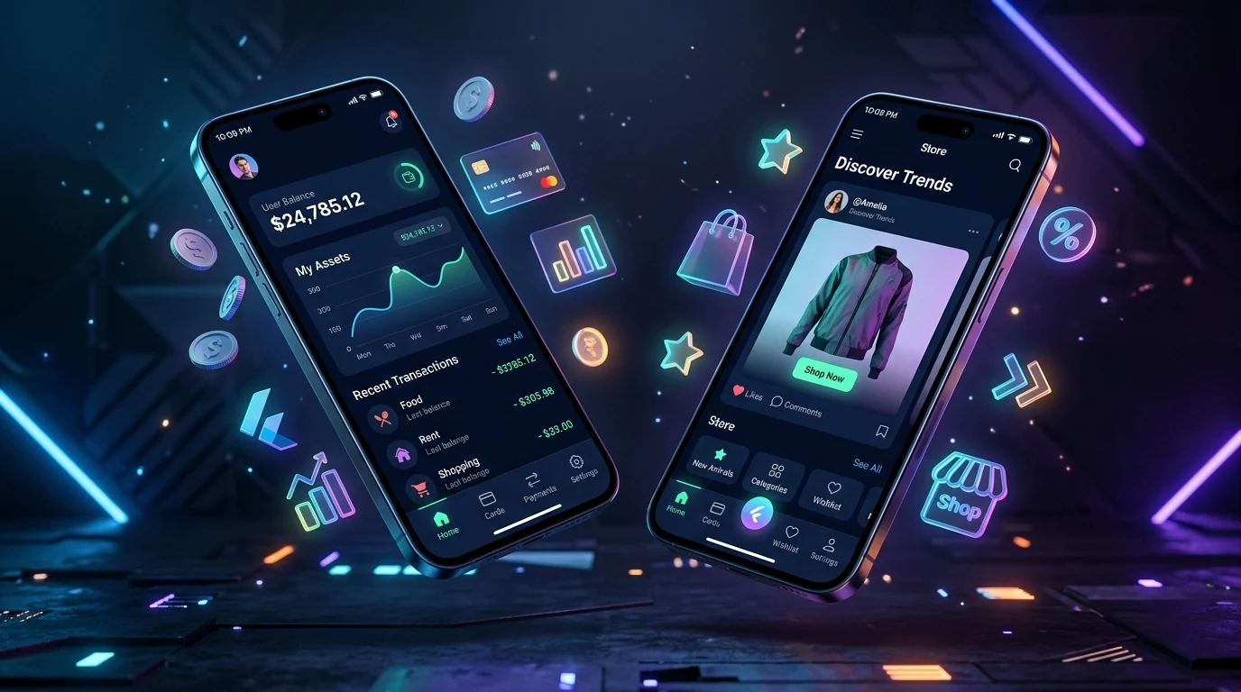 Flutter Mobile App Development UI Screens